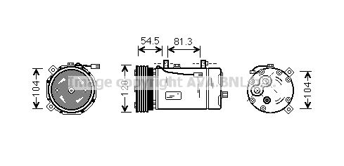 AVA QUALITY COOLING Компрессор, кондиционер FDK307